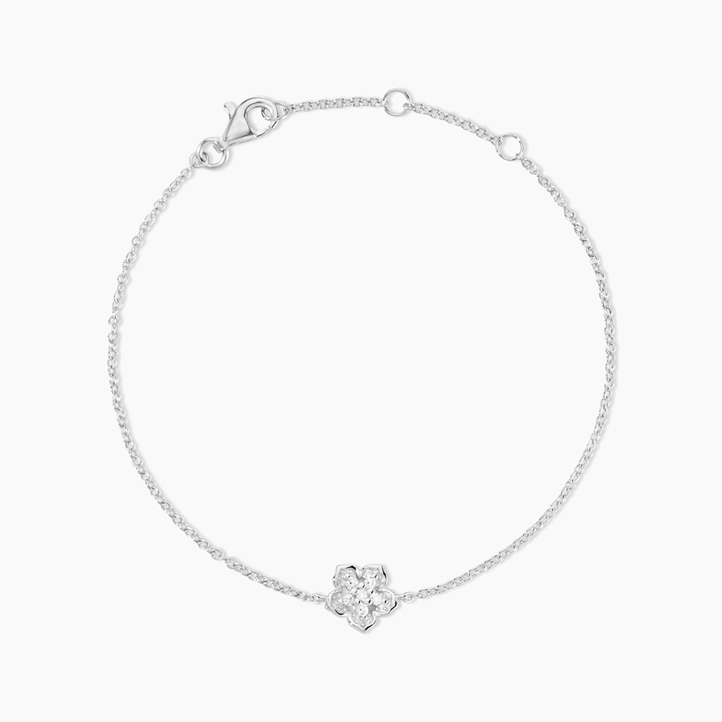 Bracelet Anne-charlotte Argent Blanc Oxyde De Zirconium - Bracelets Femme | Histoire d&rsquo;Or