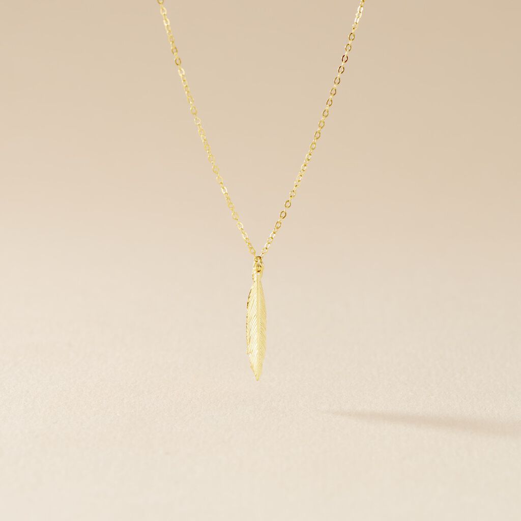 Collier Delphinium Or Jaune - Colliers Femme | Histoire d&rsquo;Or