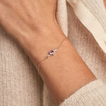 Bracelet Clothilde Or Jaune Am&eacute;thyste Oxyde De Zirconium - Bracelets Femme | Histoire d&rsquo;Or