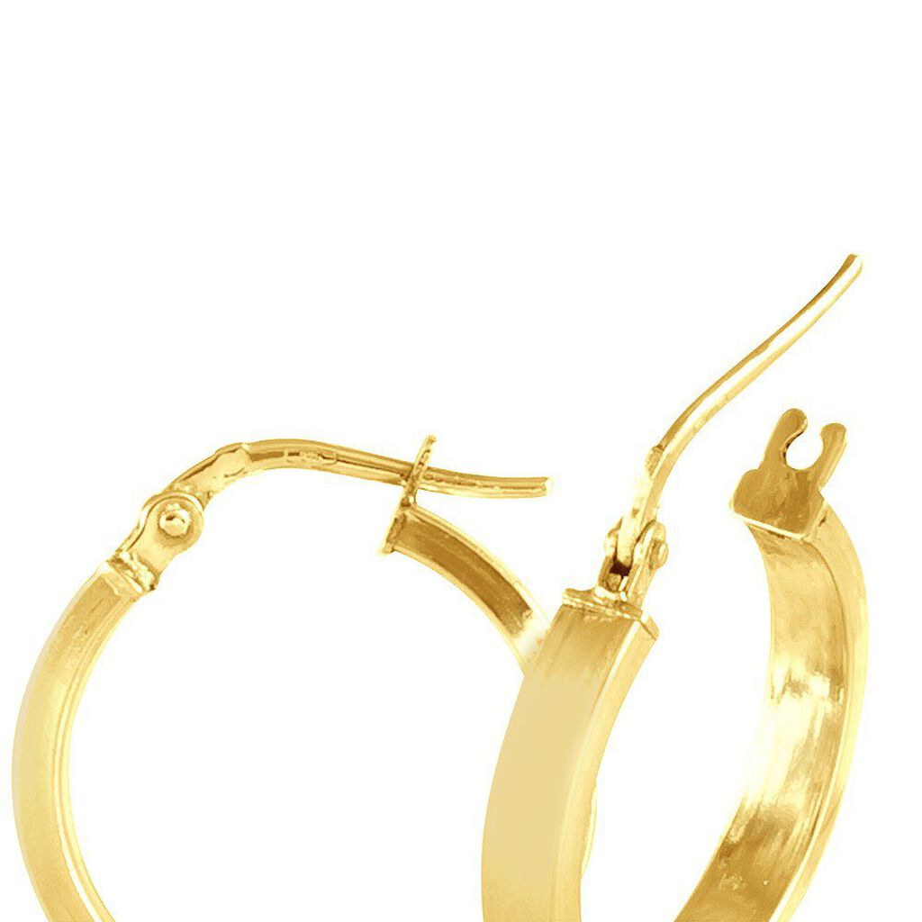 Créoles Cody Or Jaune - Boucles d'oreilles créoles Femme | Histoire d’Or