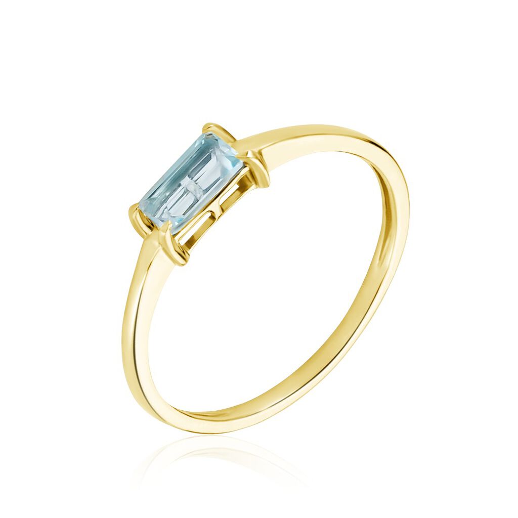 Bague Nottingham Or Jaune Topaze - Bagues solitaires Femme | Histoire d&rsquo;Or