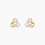 Boucles D'oreilles Puces Constellation Or Jaune Diamant - Clous d'oreilles Femme | Histoire d&rsquo;Or