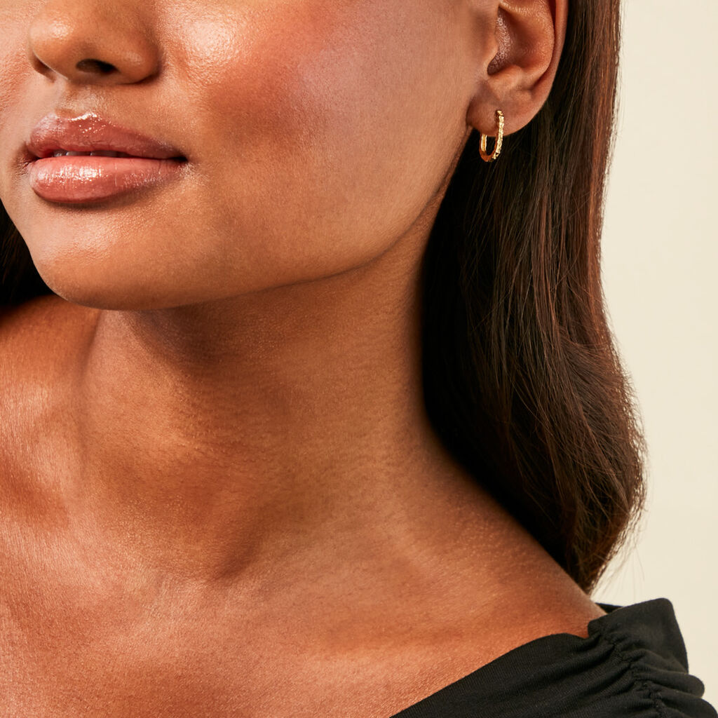 Créoles Ludoviko Or Jaune - Boucles d'oreilles créoles Femme | Histoire d’Or