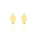 Boucles D'oreilles Puces Bartolomea Feuilles Or Jaune - Clous d'oreilles Femme | Histoire d’Or