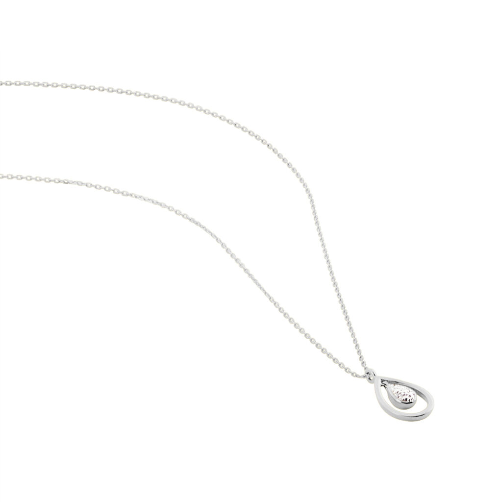 Collier Momaza Or Blanc Diamant - Colliers Femme | Histoire d&rsquo;Or
