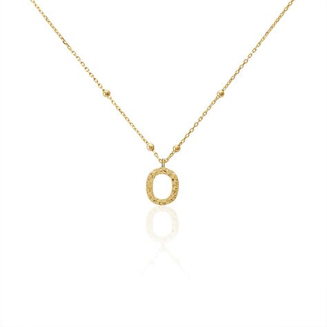 Collier Plaqu&eacute; Or Jaune Lettra - Colliers fantaisie Femme | Histoire d&rsquo;Or