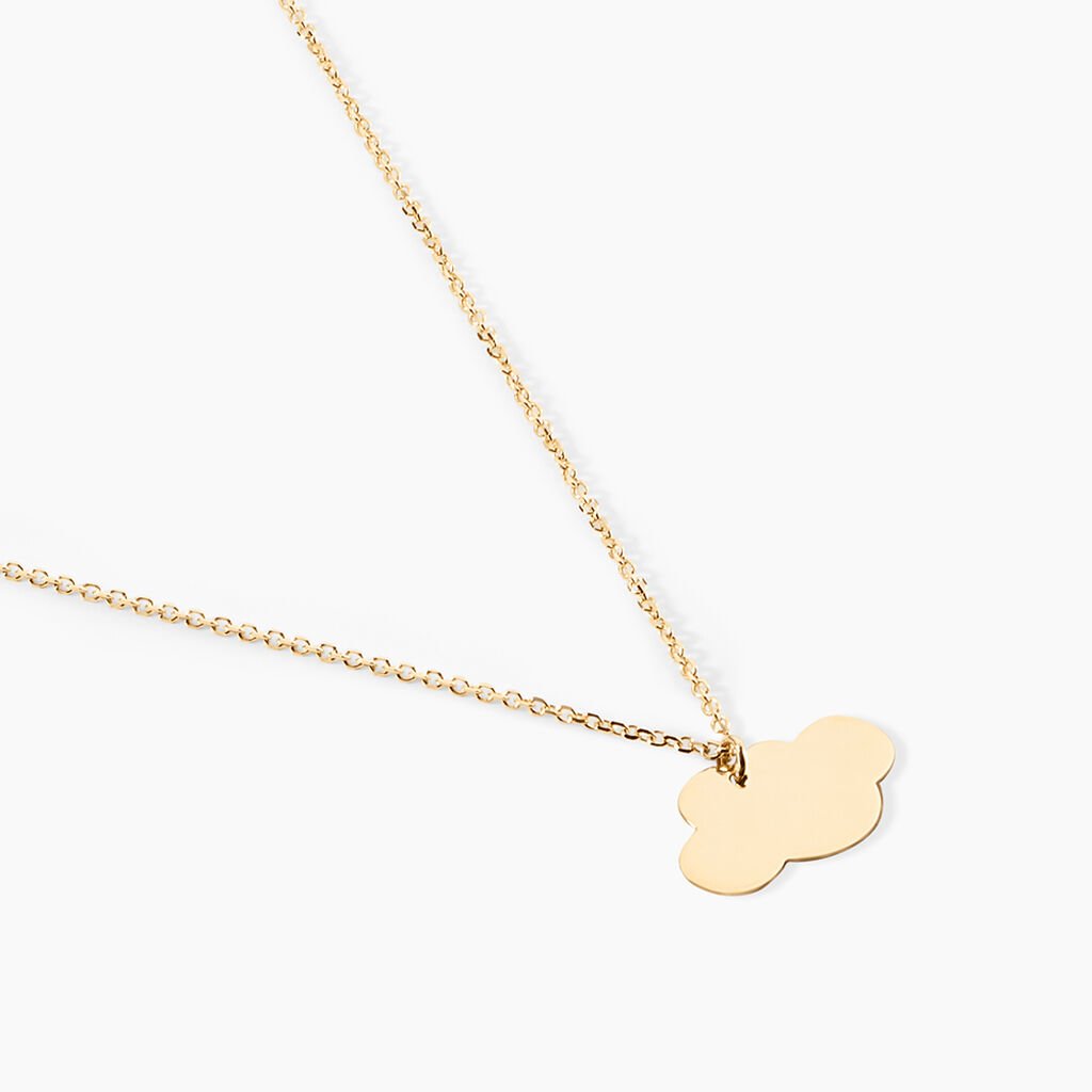 Collier Helenia Nuage Gravable Or Jaune - Colliers Enfant | Histoire d’Or