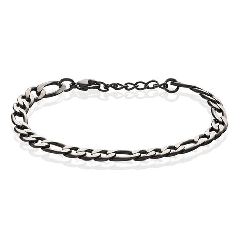 Bracelet Acier Noir Et Gris Dario - Bracelets Homme | Histoire d’Or