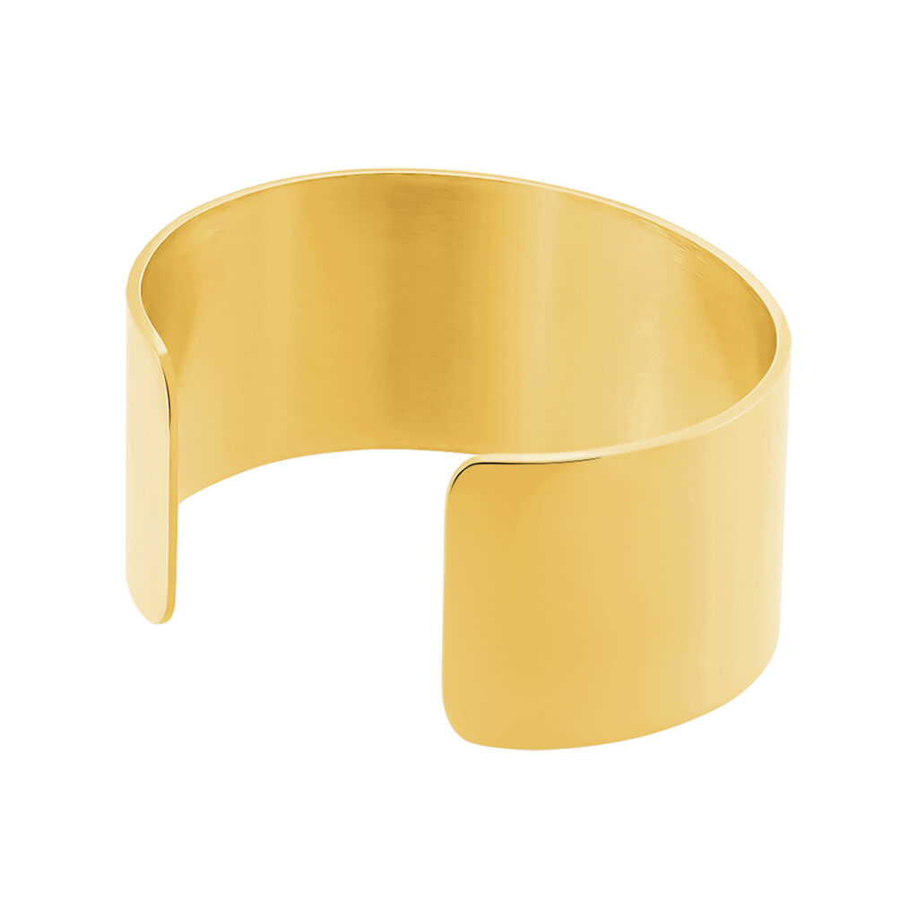 Bracelet Jonc Aissa Acier Jaune - Bracelets joncs Femme | Histoire d&rsquo;Or