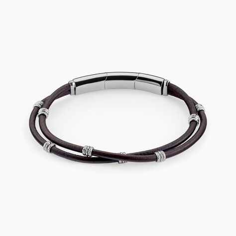 Bracelet Cuir De Vache Marron - Bracelets Cuir Homme | Histoire d&rsquo;Or