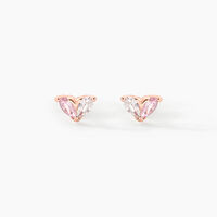 Boucles D'oreilles Puces Myhalf Argent Rose Oxyde