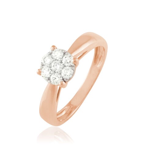Bague Solitaire Collection Grace Or Rose Diamant - Bagues solitaires Femme | Histoire d&rsquo;Or