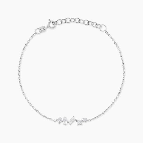Bracelet Eclat d'Aurore Argent Blanc Oxyde De Zirconium - Bracelets Femme | Histoire d’Or