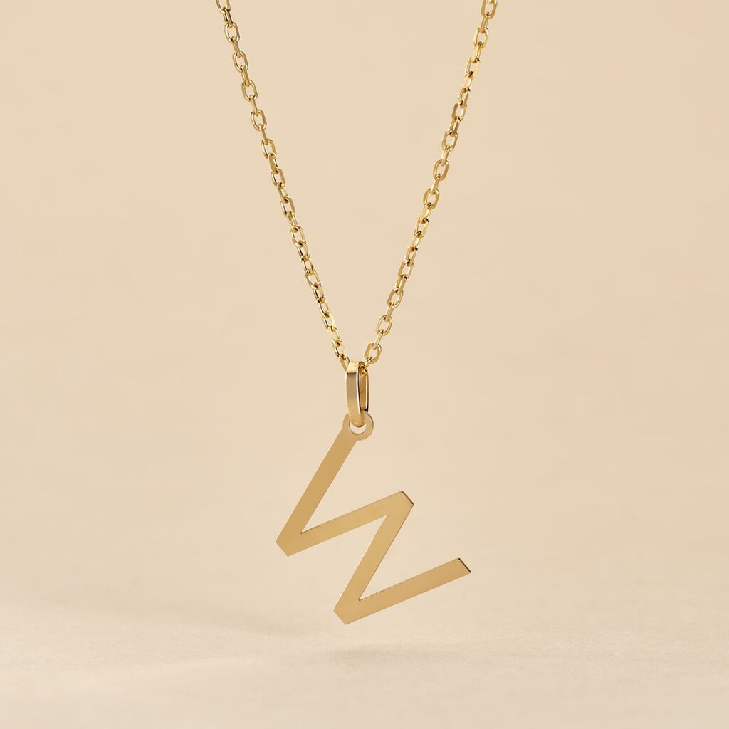 Pendentif Ionia Lettre Or Jaune - Pendentifs Famille | Histoire d’Or