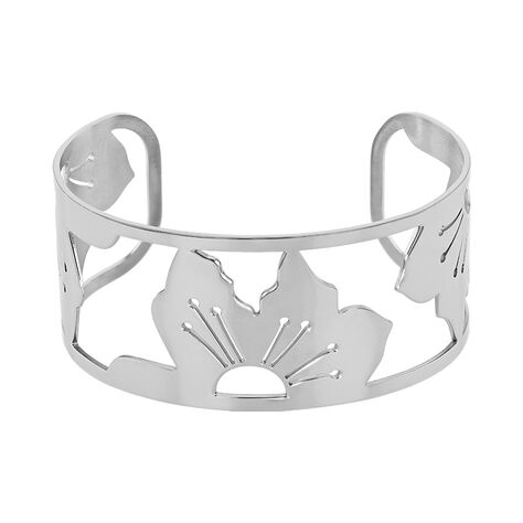 Bracelet Jonc Acier Blanc - Bracelets joncs Femme | Histoire d&rsquo;Or