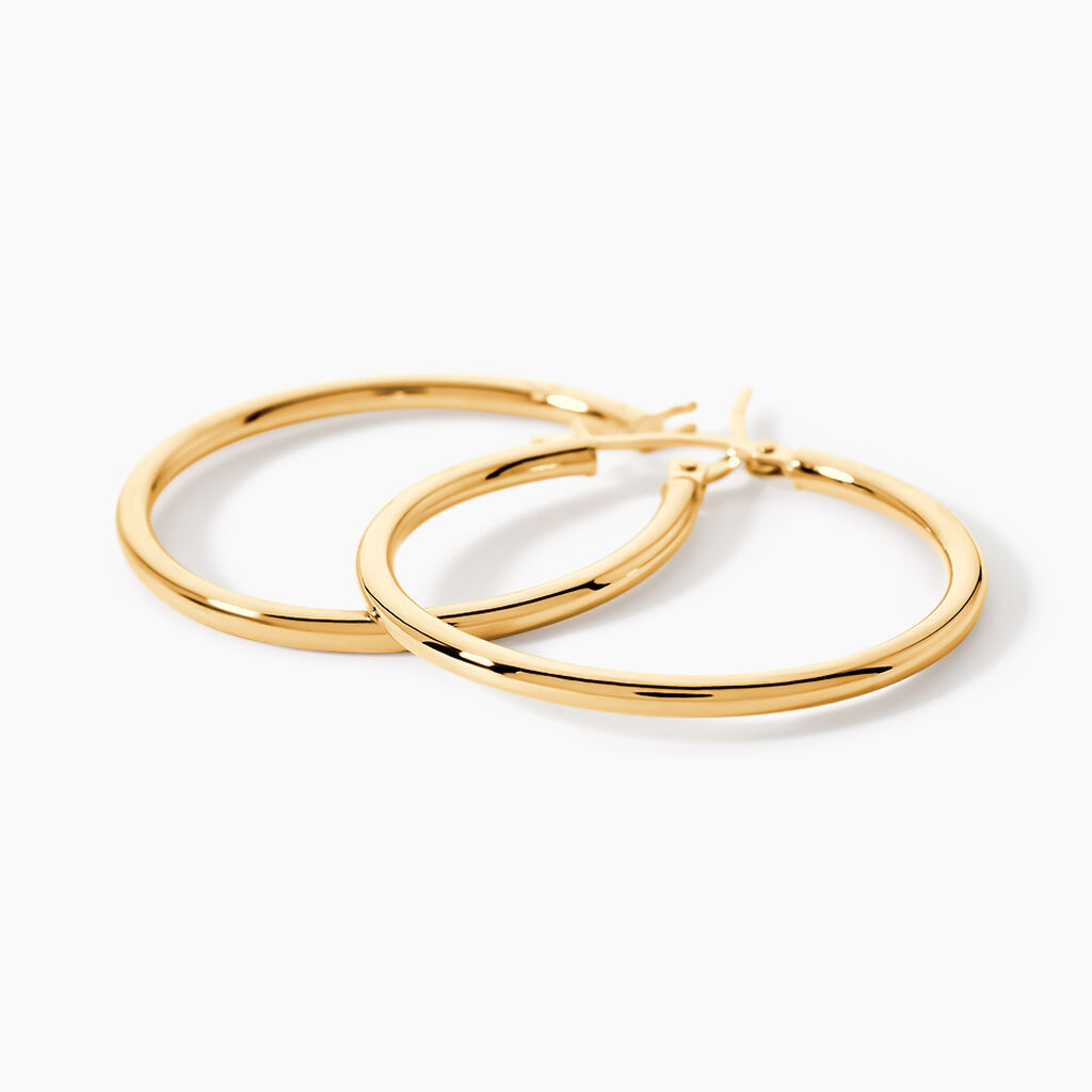 Cr&eacute;oles Verania Or Jaune - Boucles d'oreilles cr&eacute;oles Femme | Histoire d&rsquo;Or