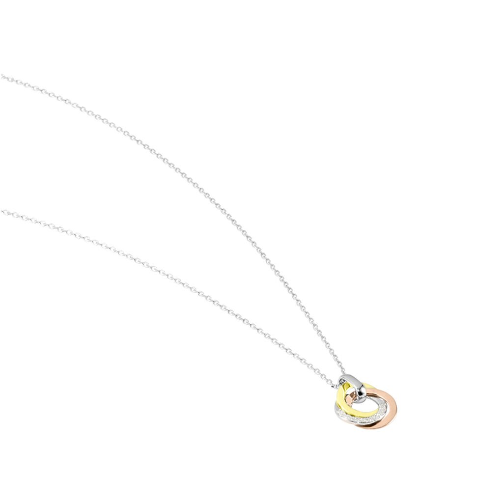 Collier Or Tricolore Vanadissa Diamants - Colliers Femme | Histoire d’Or
