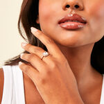 Bague Izabel Plaque Or Jaune Oxyde De Zirconium - Bagues solitaires Femme | Histoire d&rsquo;Or