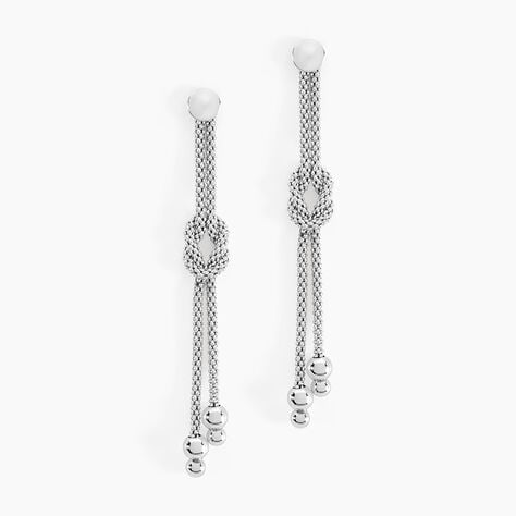 Boucles D'oreilles Pendantes Deauville Argent Blanc - Boucles d'oreilles fantaisie Femme | Histoire d’Or