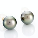 Boucles D'oreilles Puces Alper Or Jaune Perle De Culture De Tahiti - Clous d'oreilles Femme | Histoire d&rsquo;Or