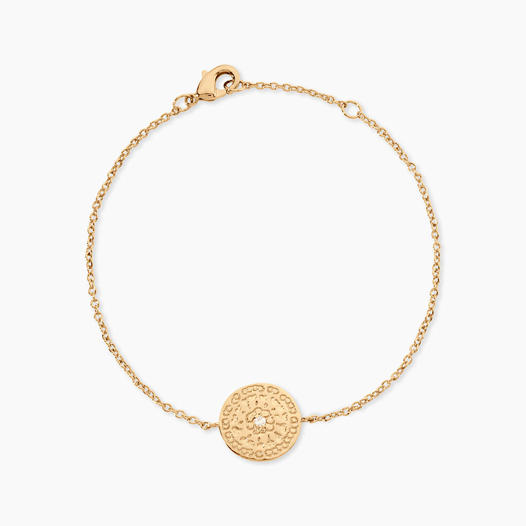 Bracelet Laurina Plaqu&eacute; Or Jaune Oxyde De Zirconium - Bracelets Femme | Histoire d&rsquo;Or