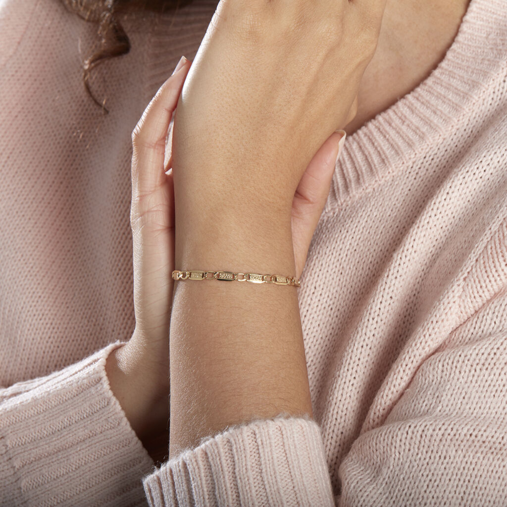 Bracelet Danae Plaquette Or Jaune - Bracelets chaîne Femme | Histoire d’Or