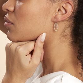 Boucles D'oreilles Pendantes Adine Or Bicolore - Boucles d'oreilles pendantes Femme | Histoire d’Or