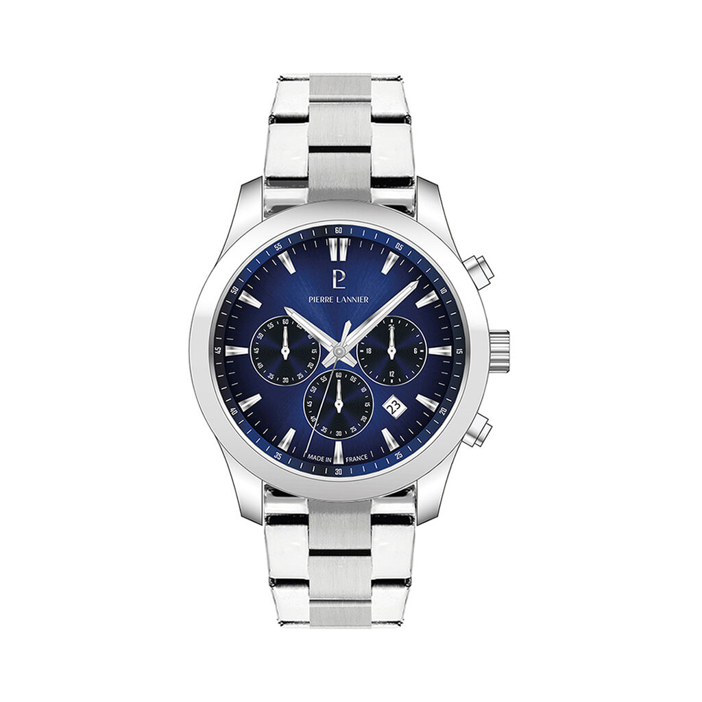 Montre Pierre Lannier Lannier Boulevard Bleu - Montres Homme | Histoire d&rsquo;Or