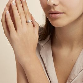 Bague Bandeau Or Jaune Oxyde De Zirconium - Bagues avec pierre Femme | Histoire d’Or