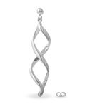 Boucles D'oreilles Pendantes Jolanda Argent Blanc - Boucles d'oreilles fantaisie Femme | Histoire d&rsquo;Or