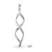 Boucles D'oreilles Pendantes Jolanda Argent Blanc - Boucles d'oreilles fantaisie Femme | Histoire d’Or