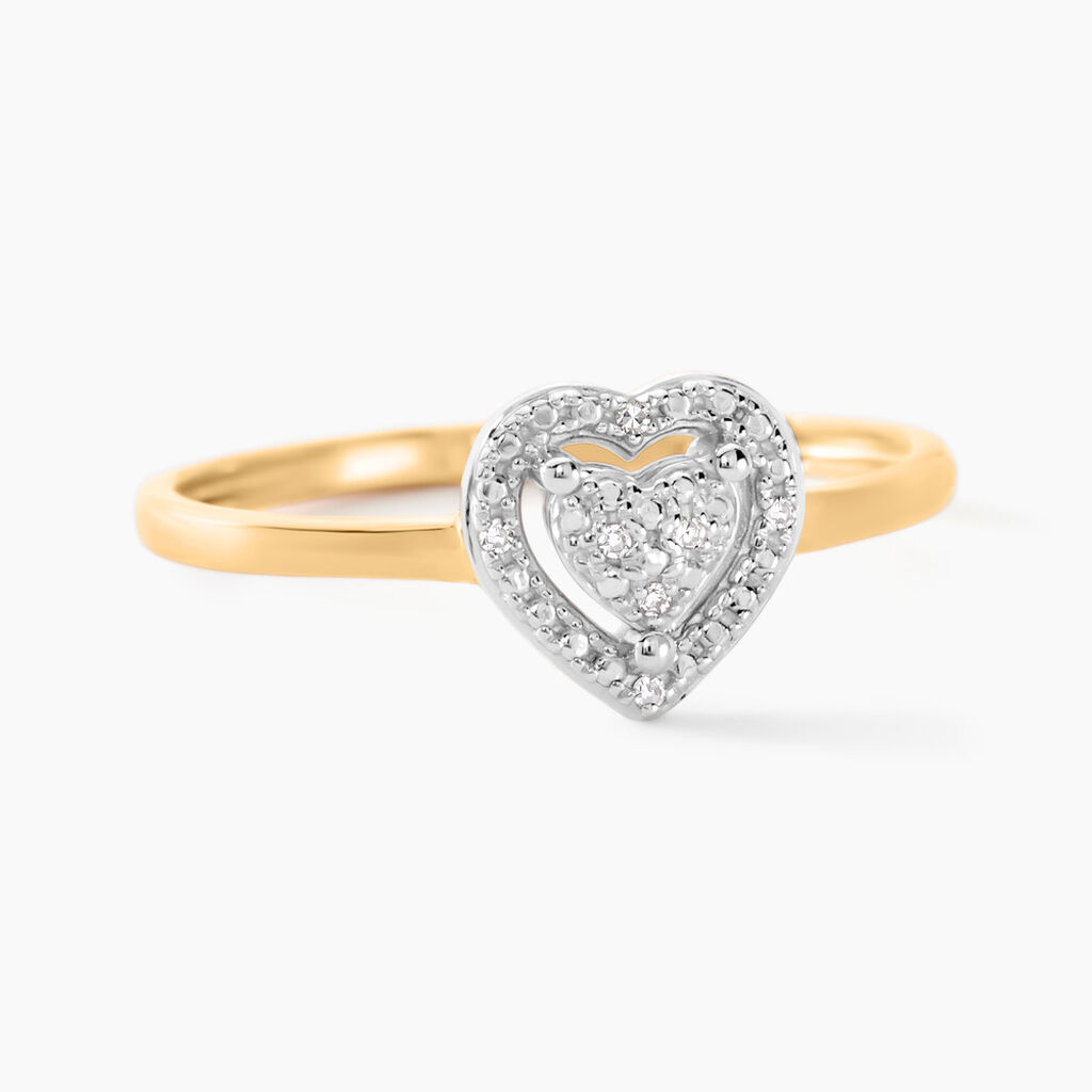 Bague Catrin Or Jaune Diamant - Bagues avec pierre Femme | Histoire d&rsquo;Or