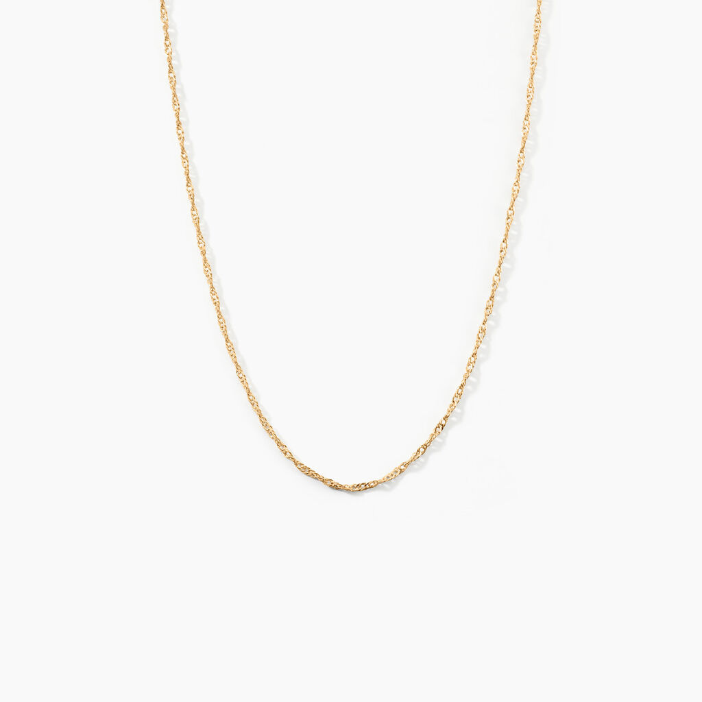 Chaîne Imanie Maille Singapour Or Jaune