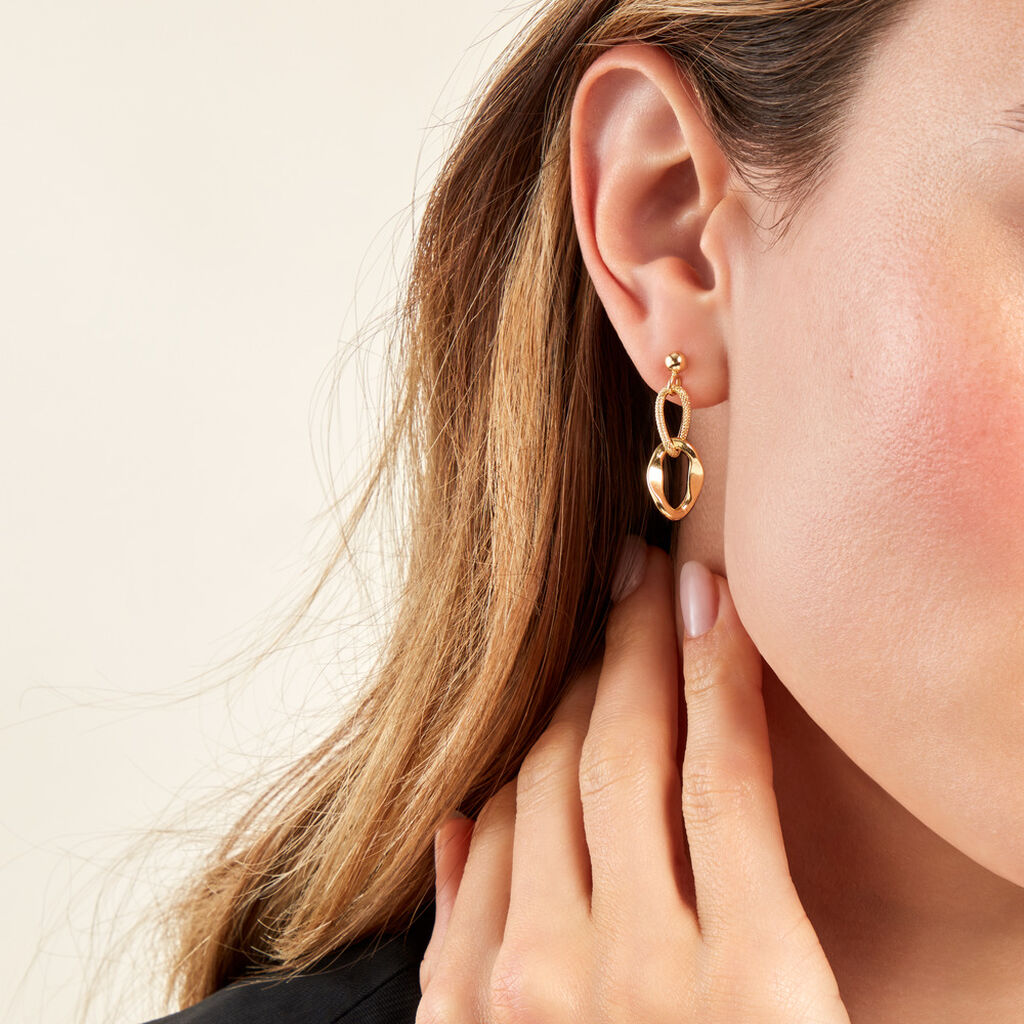 Boucles D'oreilles Pendantes Meallan Or Jaune - Boucles d'oreilles pendantes Femme | Histoire d’Or