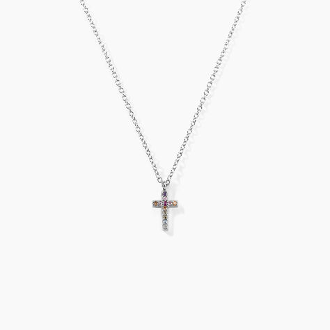Collier Haïvy Argent Blanc Oxyde De Zirconium - Colliers fantaisie Femme | Histoire d’Or