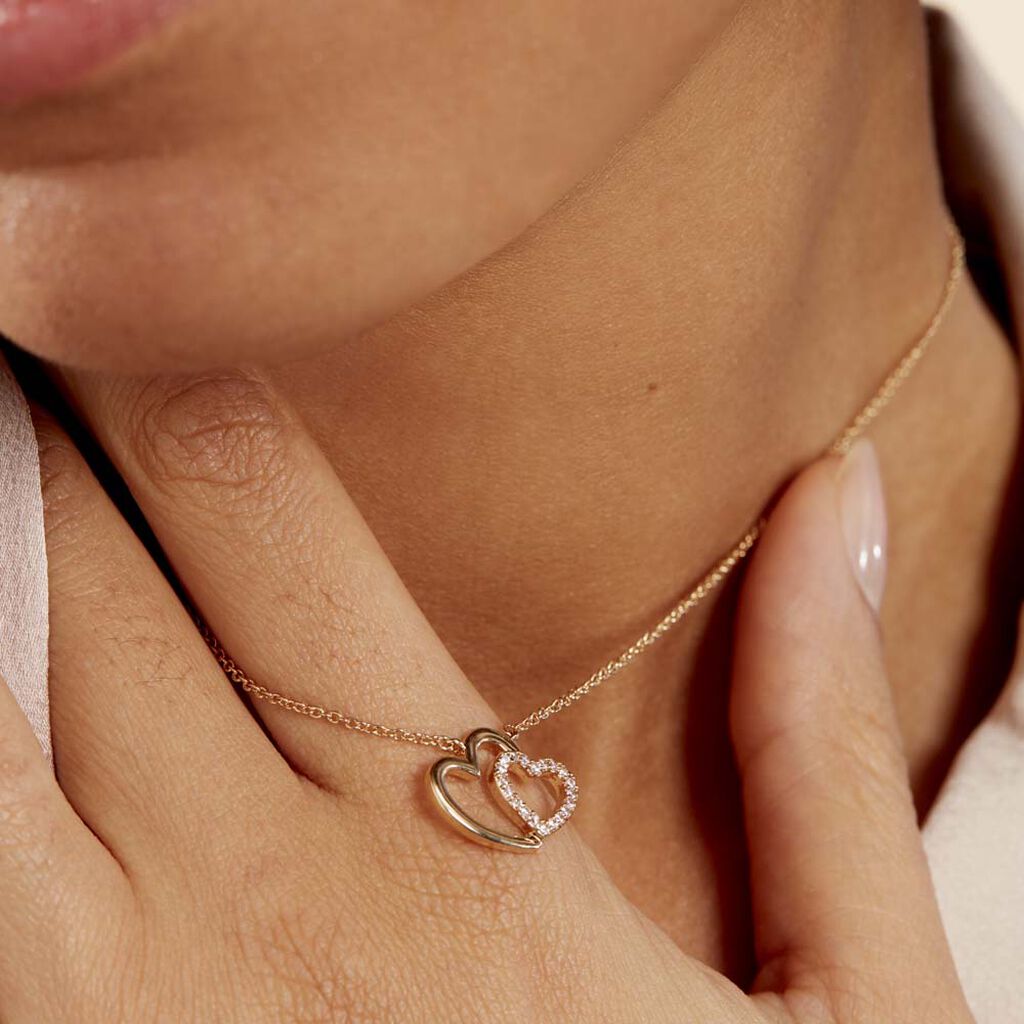Collier Alexandra Plaqué Or Jaune Oxyde De Zirconium - Colliers fantaisie Femme | Histoire d’Or