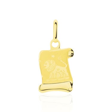Pendentif Lamie Zodiaque Parchemin Or Jaune Pendentif Lamie Zodiaque Parchemin Or Jaune