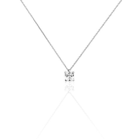 Collier Solitaire Argent Lyanna - Colliers fantaisie Femme | Histoire d&rsquo;Or