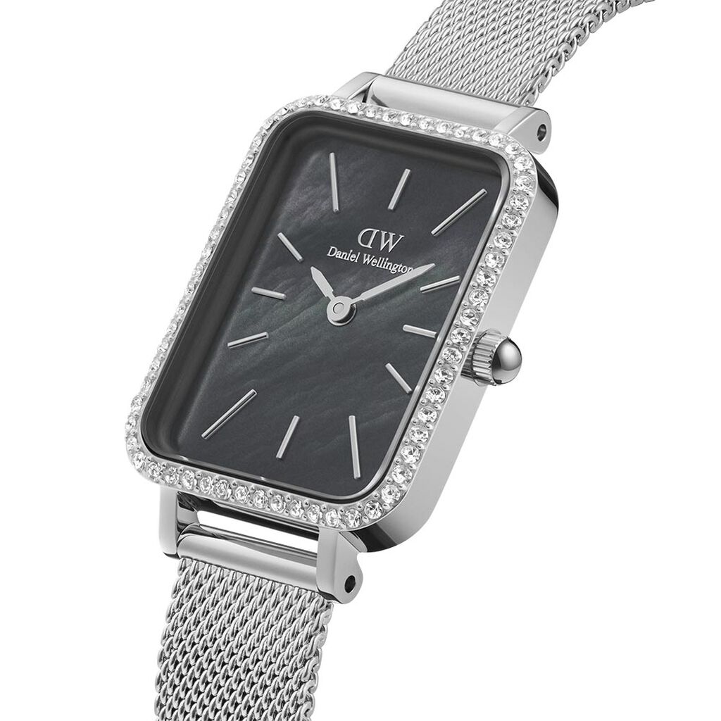 Montre Daniel Wellington Quadro Nacre Noire - Montres Femme | Histoire d’Or