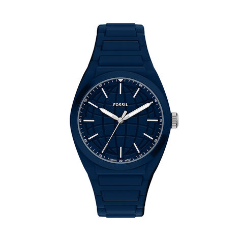 Montre Fossil Everett 3 Hand Bleu - F&ecirc;te des p&egrave;res Homme | Histoire d&rsquo;Or
