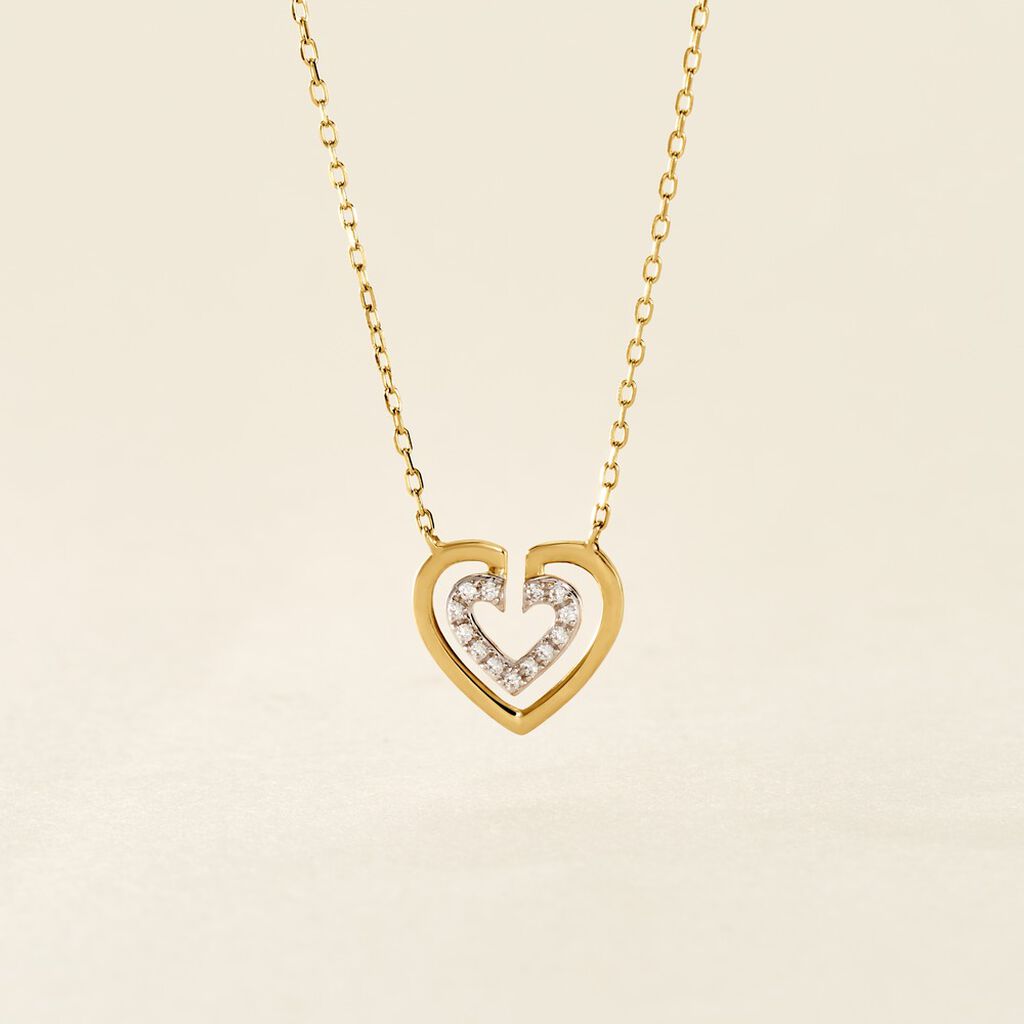 Collier Love Is In The Air Or Jaune Oxyde De Zirconium - Colliers Femme | Histoire d&rsquo;Or
