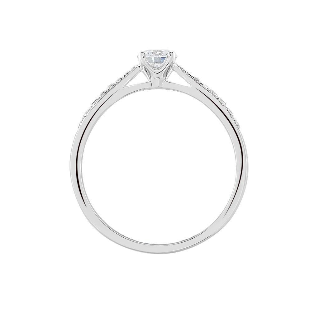 Bague Solitaire Hemera Platine Blanc Diamant - Bagues solitaires Femme | Histoire d&rsquo;Or