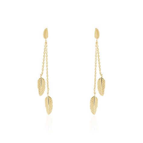 Boucles D'oreilles Pendantes Plaqué Or Jaune Libby - Boucles d'oreilles fantaisie Femme | Histoire d’Or