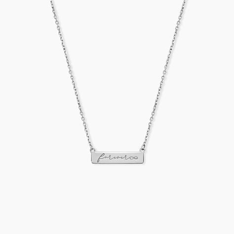 Collier Lorayne Argent Blanc - Colliers fantaisie Femme | Histoire d&rsquo;Or