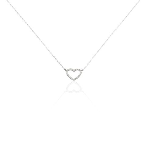 Collier Sloanne Or Blanc Diamant - Colliers Femme | Histoire d’Or
