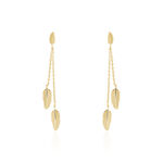 Boucles D'oreilles Pendantes Plaqu&eacute; Or Jaune Libby - Boucles d'oreilles fantaisie Femme | Histoire d&rsquo;Or