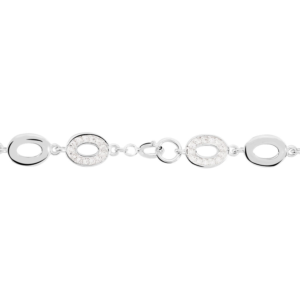 Bracelet Cicily Argent Blanc Oxyde De Zirconium - Bracelets Femme | Histoire d’Or