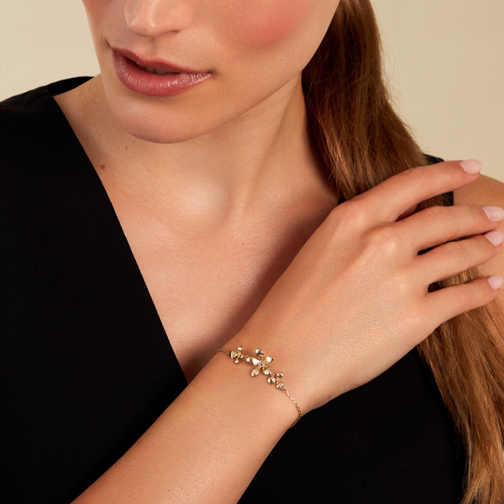 Bracelet Zinnia Plaqué Or Jaune - Bracelets Femme | Histoire d’Or