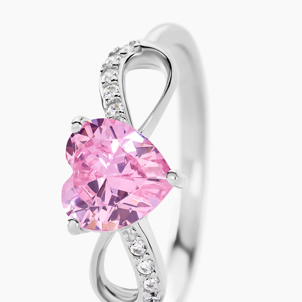 Bague Argent Blanc Atieno Oxyde De Zirconium - Bagues solitaires Femme | Histoire d’Or
