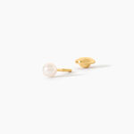 Boucles D'Oreilles Puces Bianca Or Jaune Perle De Culture - Clous d'oreilles Enfant | Histoire d&rsquo;Or